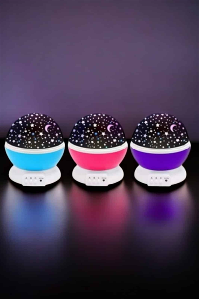 Mavi ve Mor Işıklı Projeksiyon Lambası