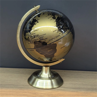 Metal Ayaklı Gold Dünya Küresi