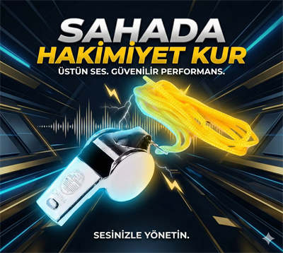Metal Ipli Hakem ve Deprem Düdüğü (24lü)