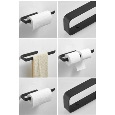 Metal Mat Siyah Havluluk