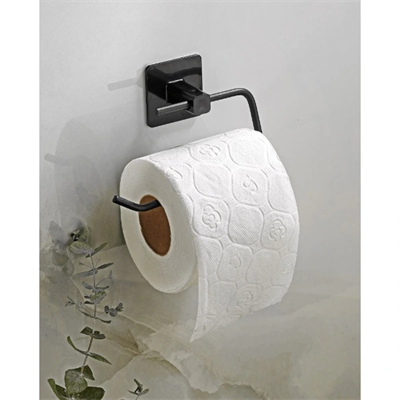 Metal Siyah Tuvalet Kağıtlığı