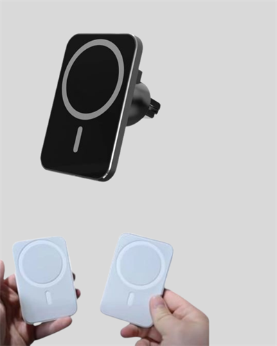 Mıknatıslı MagSafe Uyumlu Araç Tutucu Kablosuz Şarj Destekli