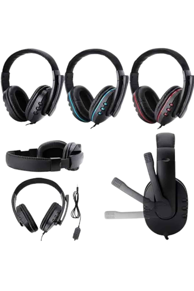 Mikrofonlu Gamer Kulaklık Oyuncu Kulaklığı Yüksek Ses Kaliteli Stereo Yumuşak Yastıklar