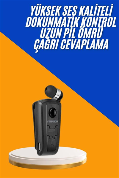 Mikrofonlu Makaralı Bluetooth Kulakiçi Kulaklık Android ve İOS Uyumlu