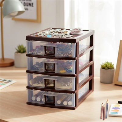 Mini 4 Çekmeceli Komidin Organizer