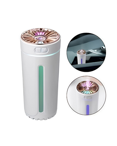 Mini Araç Nemlendirici 5 Esans Hediyeli USB Işıklı Koku Difüzörü
