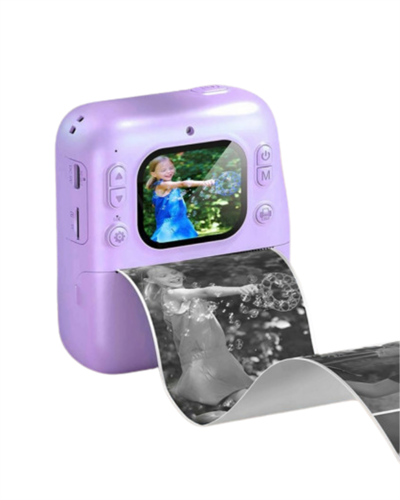 Mini Çocuk Kamerası Fotoğraf Video Çekim 4 Rulo Kağıt ve 5 Kalem Hediyeli