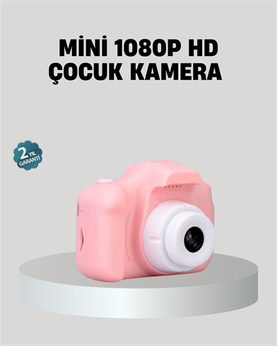Mini Dijital Çocuk Kamerası 8MP HD Ekranlı 1080P Video ve Şarjlı