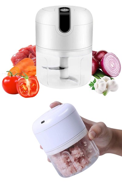 Mini Doğrayıcı Rondo Taşınabilir Mini El Blender Paslanmaz Çelik