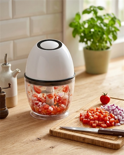 Mini Elektrikli Doğrayıcı 450 ML Şarjlı Sebze Doğrama Makinesi