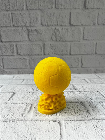 Mini FIFA Futbol Topu Biblo Sarı Renk 10cm Spor Temalı Dekor