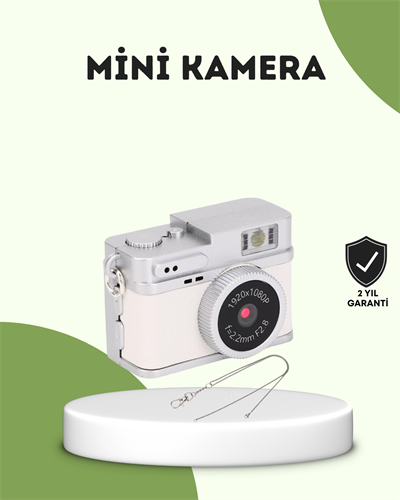 Mini HD Dijital Kamera 1080P Kordonlu Taşınabilir Retro Model