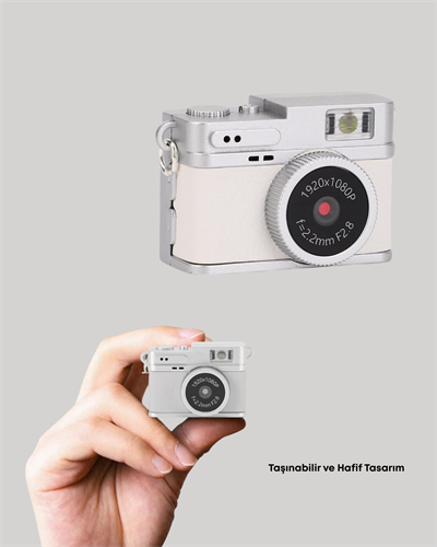 Mini HD Dijital Kamera 1080P Kordonlu Taşınabilir Retro Model