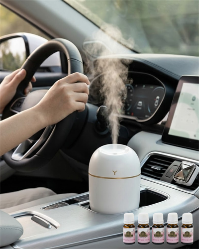 Mini Hava Nemlendirici 5 Esans Hediyeli LED Işıklı Sessiz Çalışan Aromaterapi Difüzörü