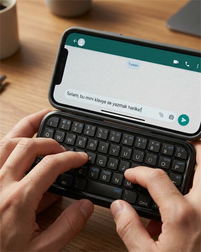 Mini Kablosuz Bluetooth Klavye USB Şarjlı Taşınabilir Klavye
