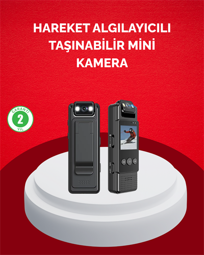 Mini Kamera 1080P Full HD Taşınabilir Güvenlik ve Kayıt Cihazı