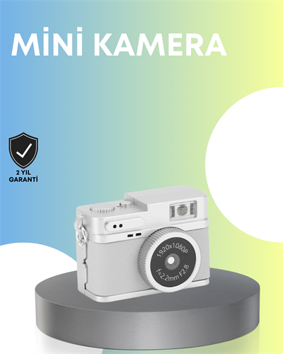 Mini Retro Dijital Kamera 1080P Full HD Dahili 128GB Hafızalı