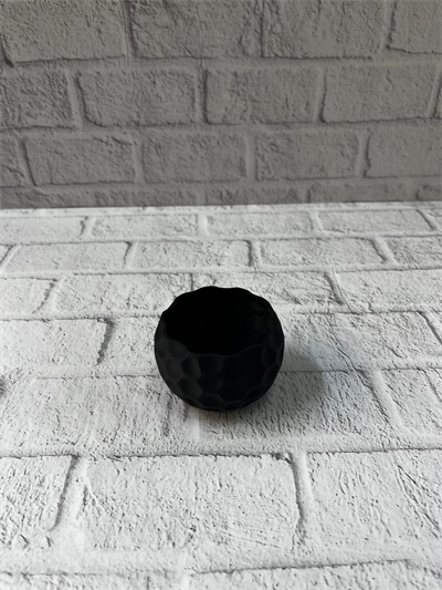 Mini Siyah Dekoratif Saksı 5 cm Modern Masaüstü Bitki Saksısı