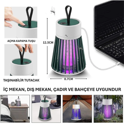 Mini Taşınabilir Sinek Öldürücü UV Lamba
