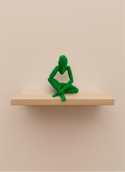 Minimal İnsan Figürü Biblo Yeşil Ev ve Ofis Dekoru