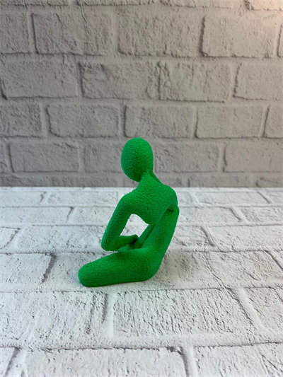 Minimal İnsan Figürü Biblo Yeşil Ev ve Ofis Dekoru