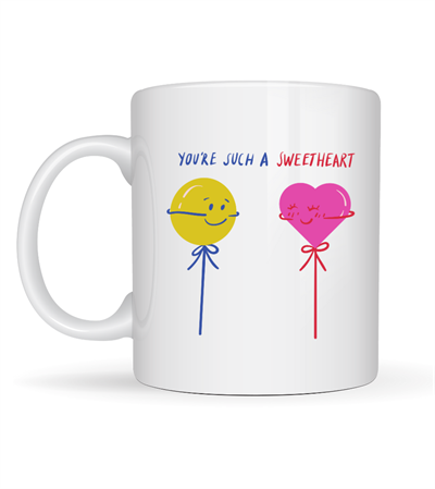 Model 21 – You’re Such a Sweetheart Tasarımlı Porselen Kupa - Arkadaşa Sevgiliye Özel Tatlı Mesajlı Kupa