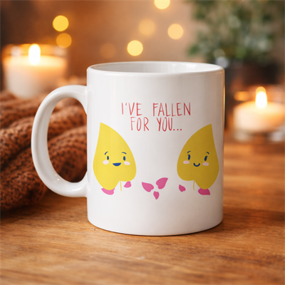 Model 29 – I’ve Fallen For You Yazılı Sevimli Aşk Temalı Porselen Kupa