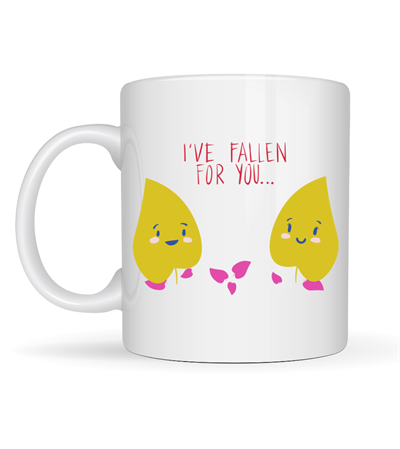 Model 29 – I’ve Fallen For You Yazılı Sevimli Aşk Temalı Porselen Kupa