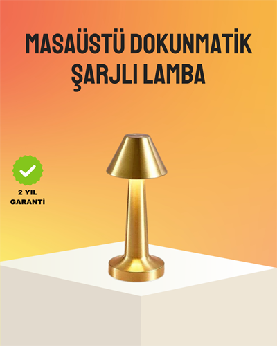 Modern Metal Masa Lambası 3 Işık Renkli Kademesiz Parlaklık Ayarlı