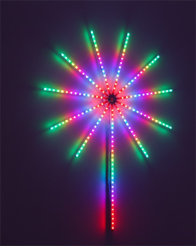 Modüler RGB LED Duvar Işığı Havai Fişek Efektli Uzaktan Kumandalı