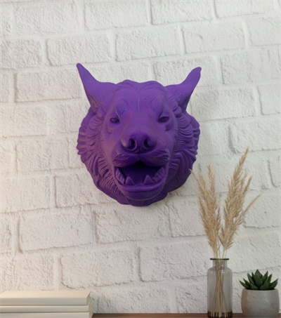 Mor Kurt Figürü Duvar Aksesuarı