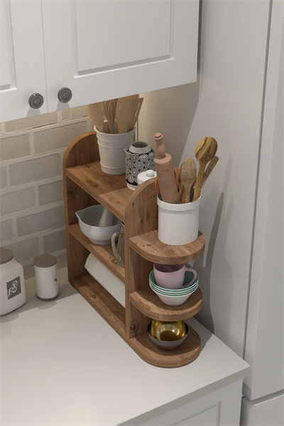 Mutfak Rafı Baharatlık Peçetelik Atlantik Çam