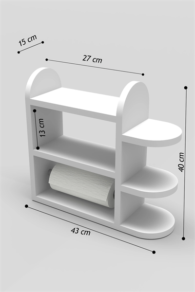 Mutfak Rafı Baharatlık Peçetelik Atlantik Çam
