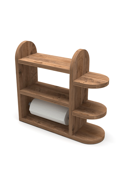 Mutfak Rafı Baharatlık Peçetelik Atlantik Çam