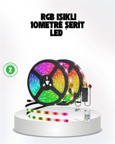 Müziğe Duyarlı Renkli Smart Şerit LED Işık USB Bağlantılı Ambiyans Aydınlatma