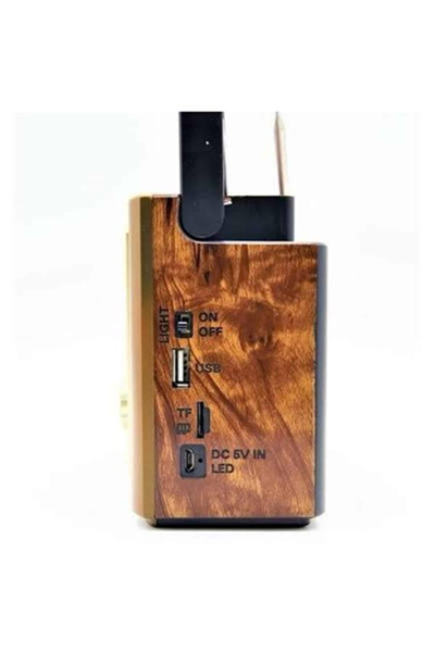 Müzik Kutusu Bluetooth Bağlantılı El Fenerli Nostaljik Tasarım Radyo