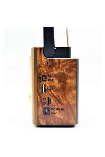 Müzik Kutusu Bluetooth Bağlantılı El Fenerli Nostaljik Tasarım Radyo