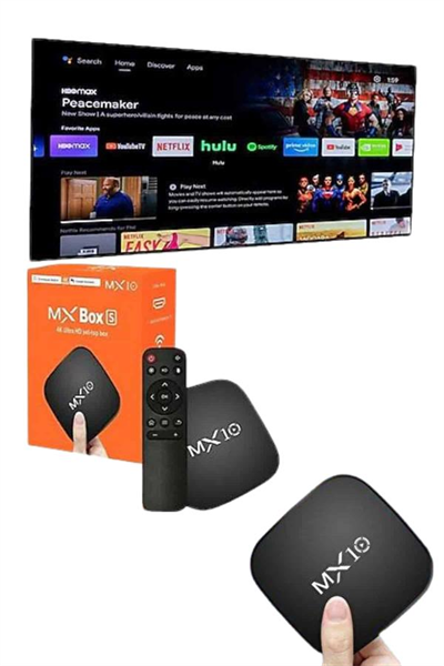 Mx Box Android Tv Media Sound 4K Ultra HD Görüntü Kaliteli