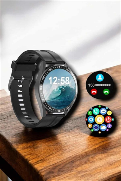 NFC ve Kablosuz Şarjlı Akıllı Saat EKG, Nabız & Spor Modları ile iOS ve Android Uyumlu