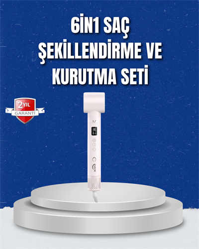 Negatif İyon Teknolojili 6-in-1 Profesyonel Saç Şekillendirici