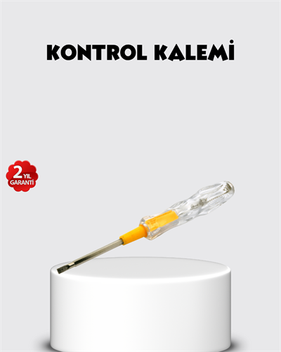 Neon Lambalı Elektrik Kontrol Kalemi Nikel Kaplama 110-220V