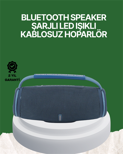 Net Stereo Ses Sunan IPX5 Su Geçirmez Bluetooth Hoparlör