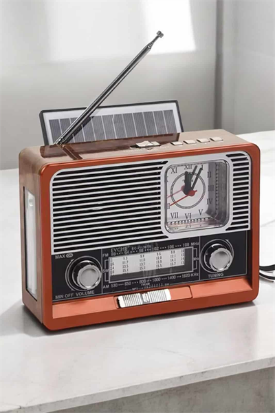 Nostaljik Görünümlü USB Girişli Bluetooth Bağlantılı Radyo