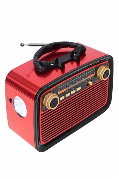 Nostaljik Radyo Bluetooth Bağlantılı Müzik Kutusu Ahşap