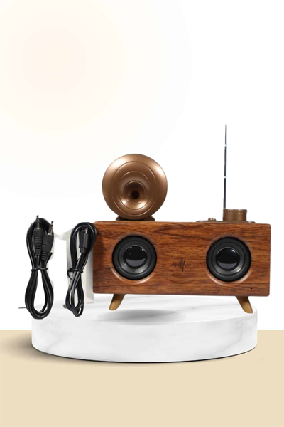 Nostaljik Radyo Bluetooth Bağlantılı Şarjlı Yüksek Ses Kaliteli