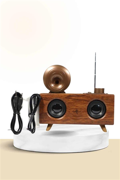 Nostaljik Radyo Bluetooth Bağlantılı Şarjlı Yüksek Ses Kaliteli
