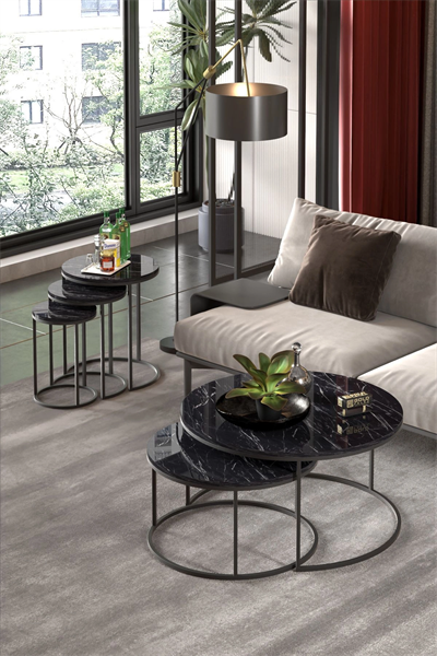 ORTA SEHPA VE ZİGON SEHPA SET İKİLİ LÜX C ZİGON BENDİR