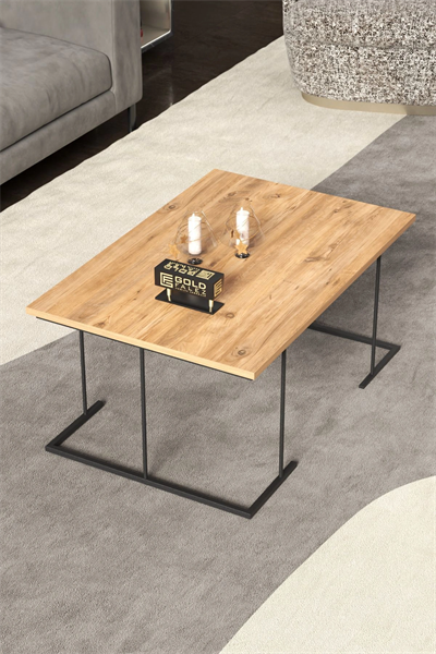 ORTA SEHPA VE ZİGON SEHPA SOLO SET ATLANTİK ÇAM