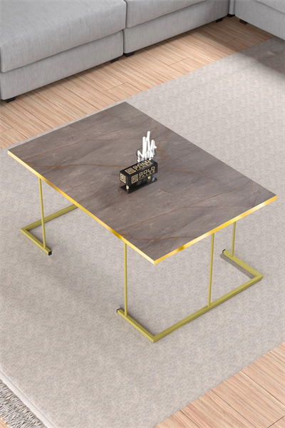 ORTA SEHPA VE ZİGON SEHPA SOLO SET GOLD GORDİON