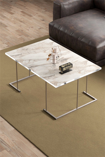 ORTA SEHPA VE ZİGON SEHPA SOLO SET GÜMÜŞ EFES